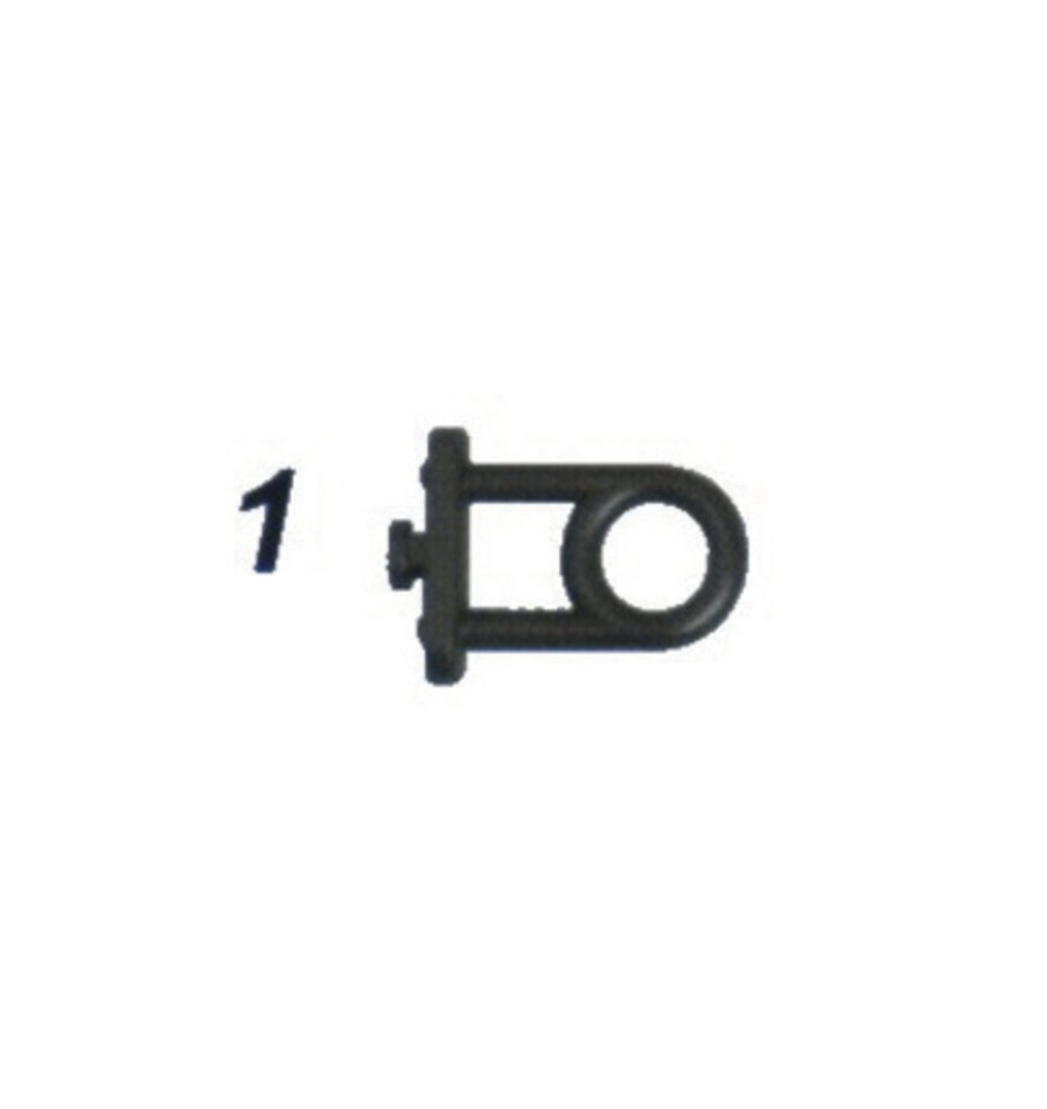 GANCIO P/PANNELLI FORATI NYLON FIG 1 OCCHIO