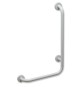CORRIMANO ANGOLARE CON MONTANTE A DESTRA cm. 35 x 65 dx Acciaio Inox
