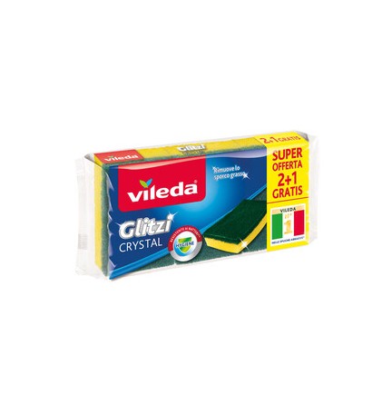 SPUGNA ABRASIVA GLITZI CRYSTAL PZ 2+1