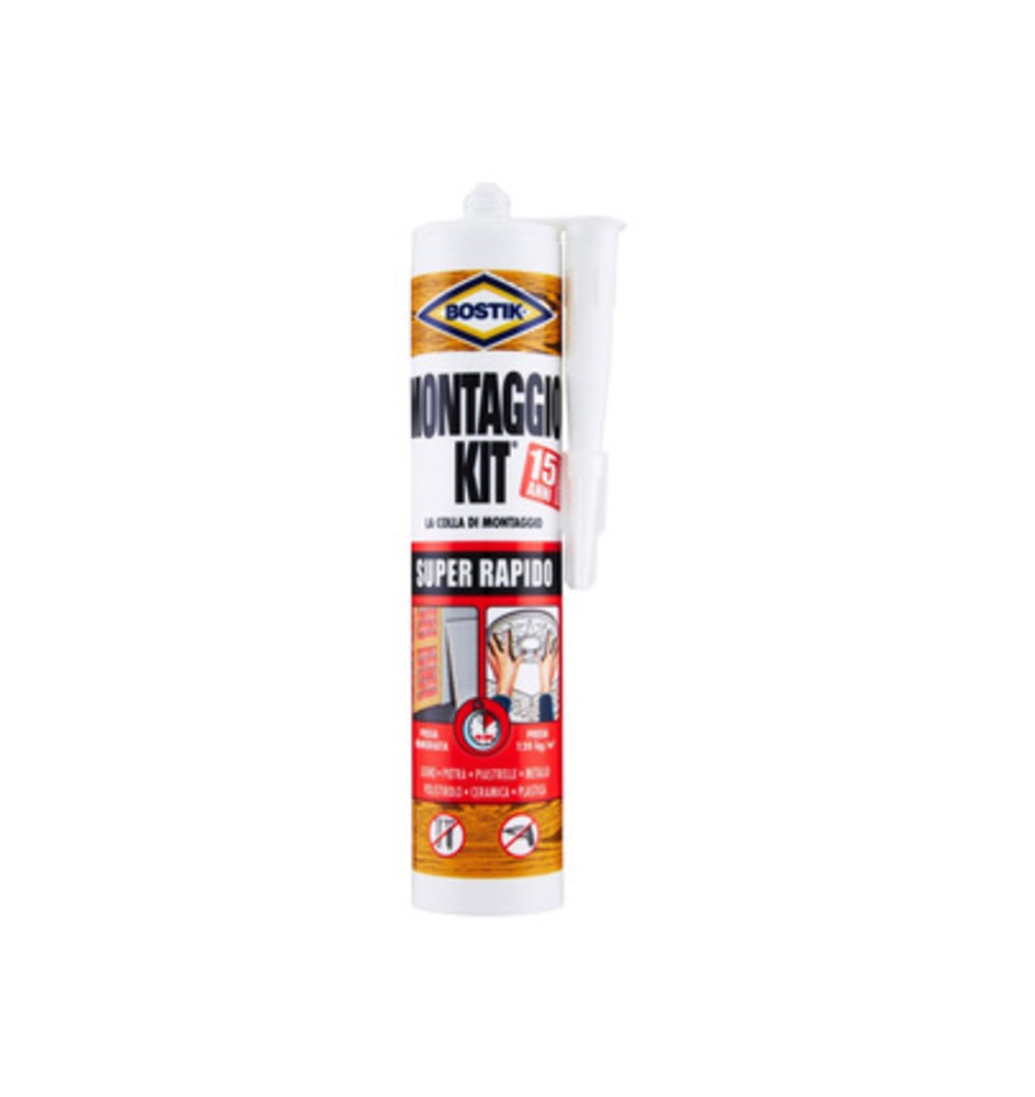 BOSTIK MONTAGGIO KIT SUPER RAPIDO 370 G CARTUC