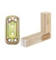 PIASTRA 748 DIRITTA ACCIAIO TROPIC 30X60 MM