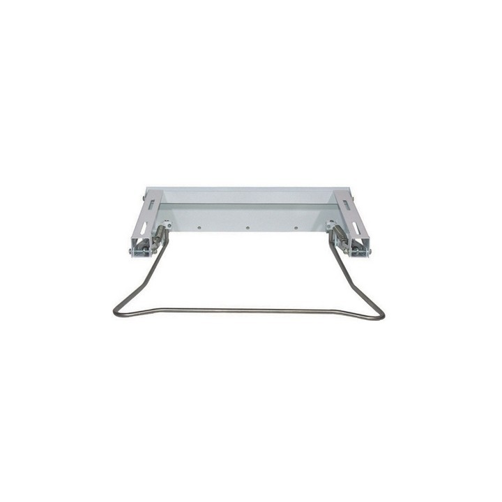 STAFFE MOBILI A GAS Bianco con supporti cromo