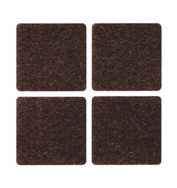 FELTRINO ADESIVO SEDIA MARRONE 100X100 MM CF 1 PZ*