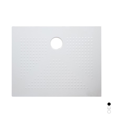 PIATTO DOCCIA H3.6 RETTANGOLARE IN CERAMICA Bianco Opaco cm 80 x 120 H3,6