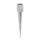 PIASTRA 797 SUPPORTO PILASTRO ZINC FUOCO 91X91X750MM
