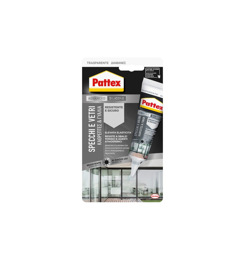 PATTEX SILICONE SPECCHI E VETRI 50 ML