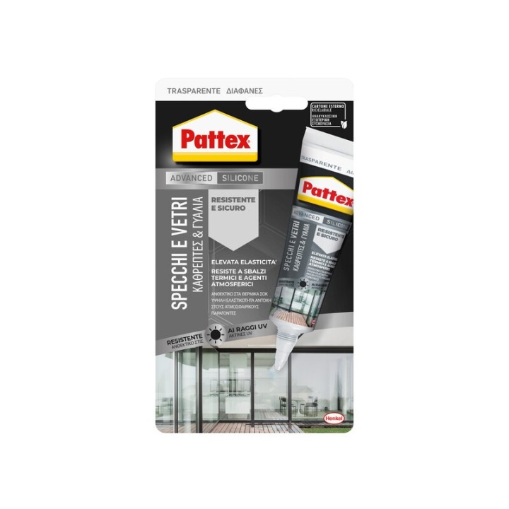 PATTEX SILICONE SPECCHI E VETRI 50 ML