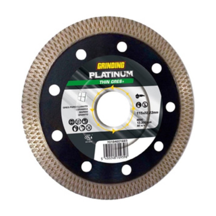 GRINDING PLATINUM DISCO DIAMAN. THIN GRES 115X1,4