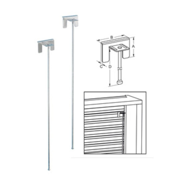 SICURA P/TAPPARELLA PLASTICA ASTA 39X480 MM