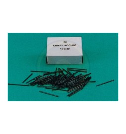 CHIODINI GRUPPINI ACCIAIO 1,2X25 MM SCATOLA 100 PZ