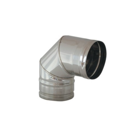 GOMITO INOX AISI 304 90 D 12 CM
