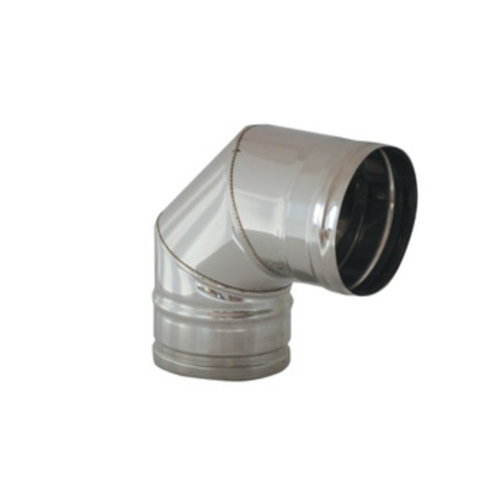 GOMITO INOX AISI 304 90 D 12 CM