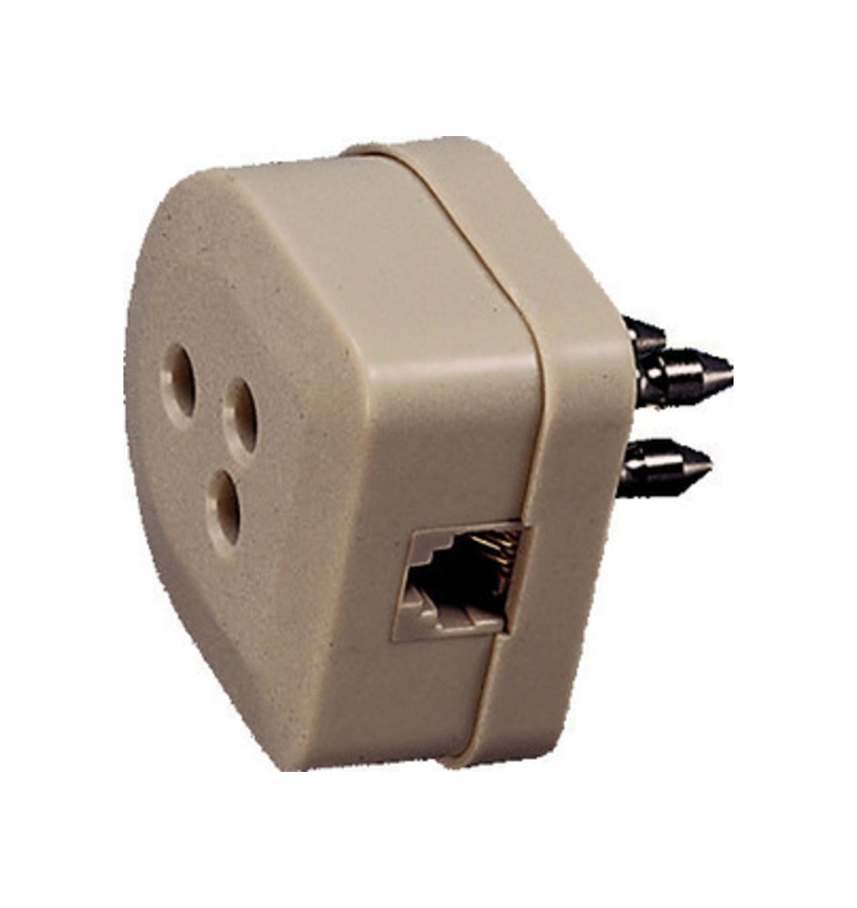 FME 22.170 SPINA TELEFONICA + PRESA PLUG 6-4C