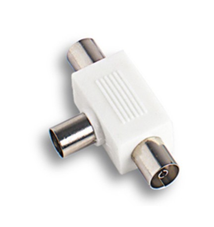 ADATTATORE DOPPIO TV MASCHIO C/2 PRESE