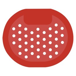 10 PZ FILTRI PER ORINATOI 168X140 Rosso