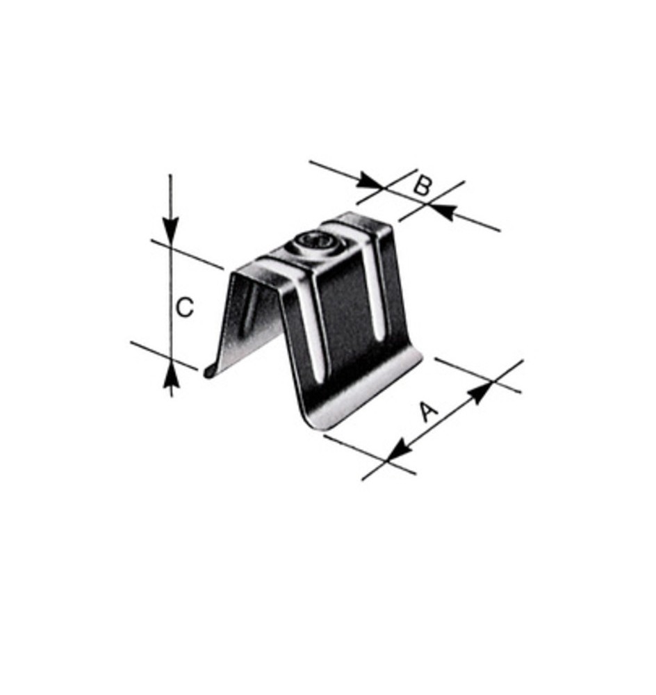 CAPPELLOTTO IN LAMIERA ZINCATA 50X15X40 MM