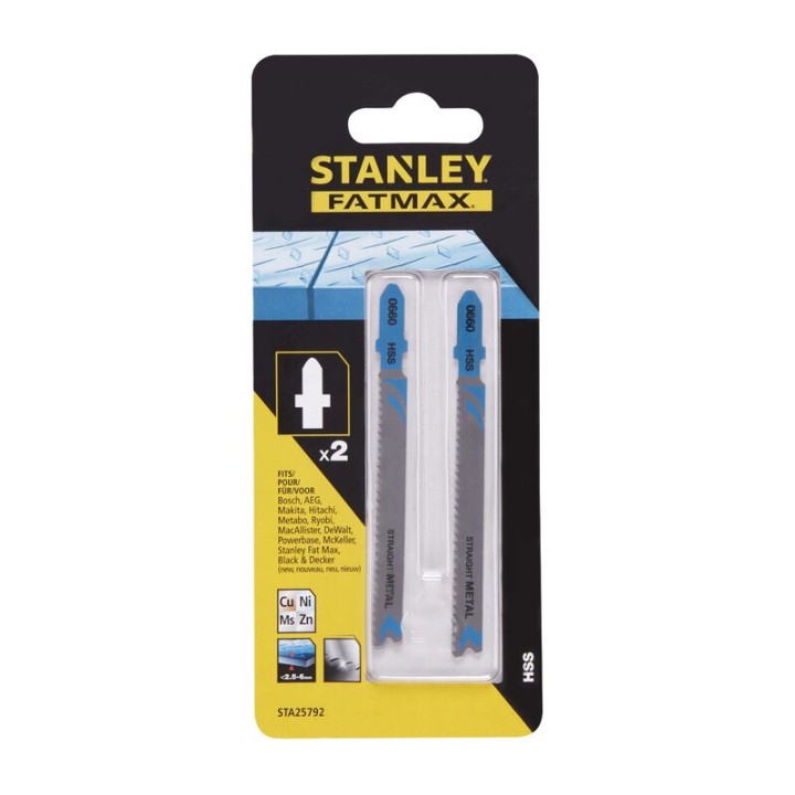 STANLEY STA25792 2 LAME METALLO T/GROSSO ATT T