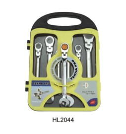 SERIE 7 CHIAVI A CRICCHETTO TESTA SNODATA 8/19 MM