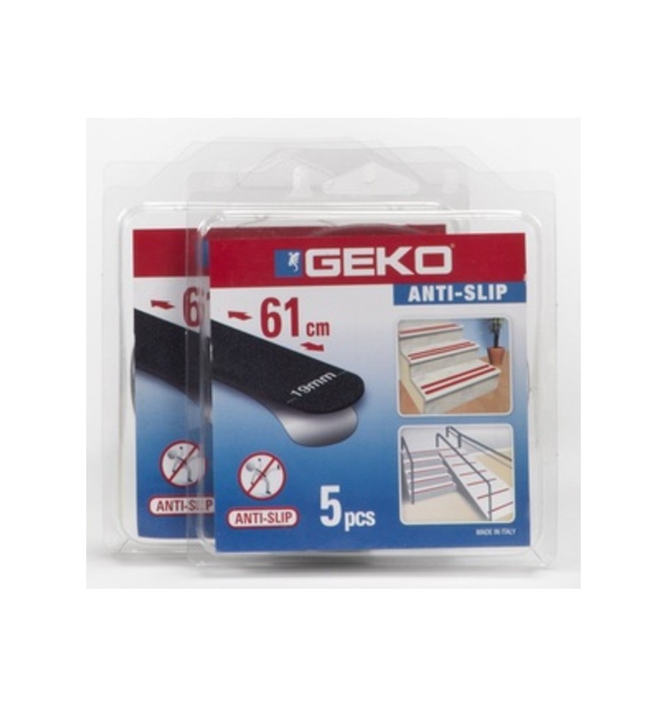 ANTISDRUCCIOLO GEKO STRISICA 19X610 MM 5 PZ NERO