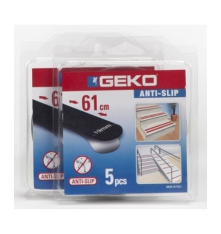 ANTISDRUCCIOLO GEKO STRISICA 19X610 MM 5 PZ NERO