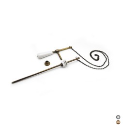 KIT ASTA-CATENELLA PER CASSETTA ALTA ANTICHIZZATA Bronzo