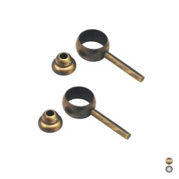 2 PZ ANELLI REGGITUBO Cromo