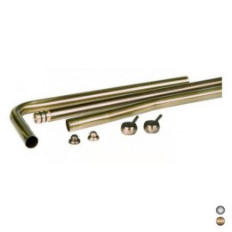 SET 3 TUBI OTTONE PER CASSETTA ALTA ANTICHIZZATA Bronzo