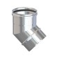 GOMITO INOX AISI 304 P/PELLET 45 8 CM
