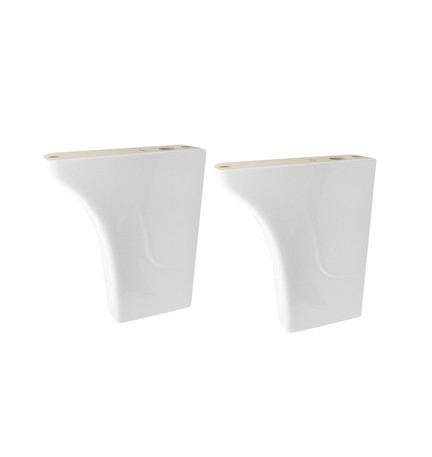COPPIA PIEDINI PER PILOZZI IN CERAMICA Altezza cm. 43