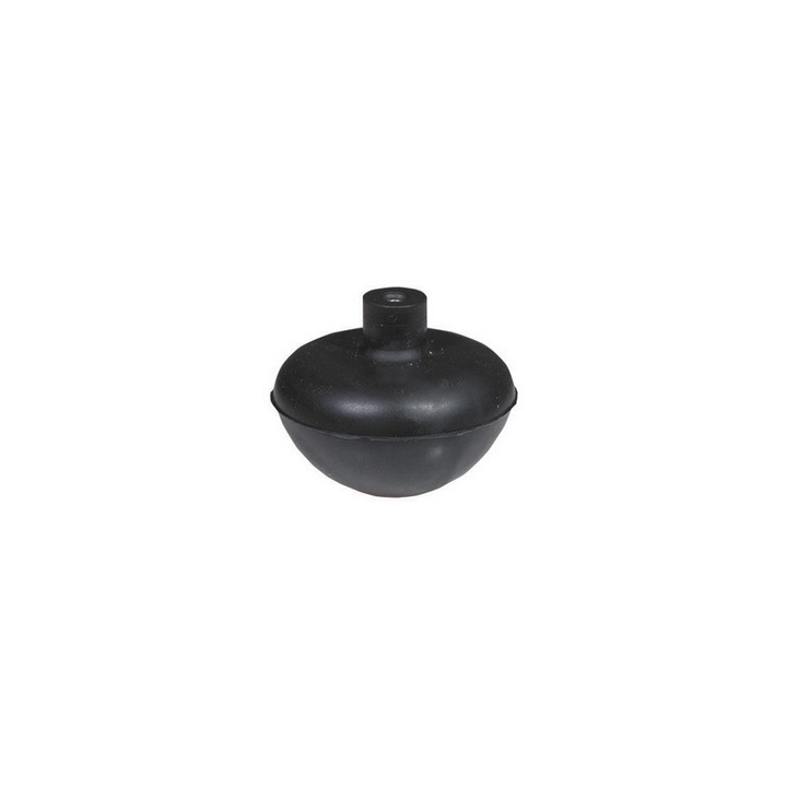 SFERA IN GOMMA CON NOTTOLINO IN OTTONE INCORPORATO Diam. Est. mm. 64,5