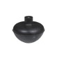 SFERA IN GOMMA CON NOTTOLINO IN OTTONE INCORPORATO Diam. Est. mm. 64,5