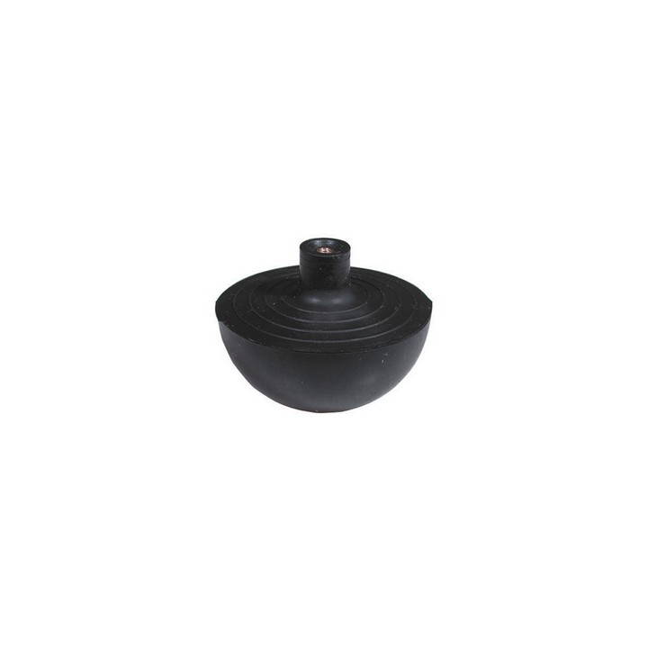 SFERA IN GOMMA CON NOTTOLINO IN OTTONE INCORPORATO Diam. Est. mm. 69,5
