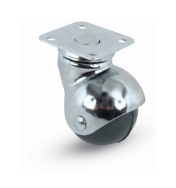 BL RUOTA MOBILE D 30 MM A CUFFIA 165 PIASTRA 2 PZ