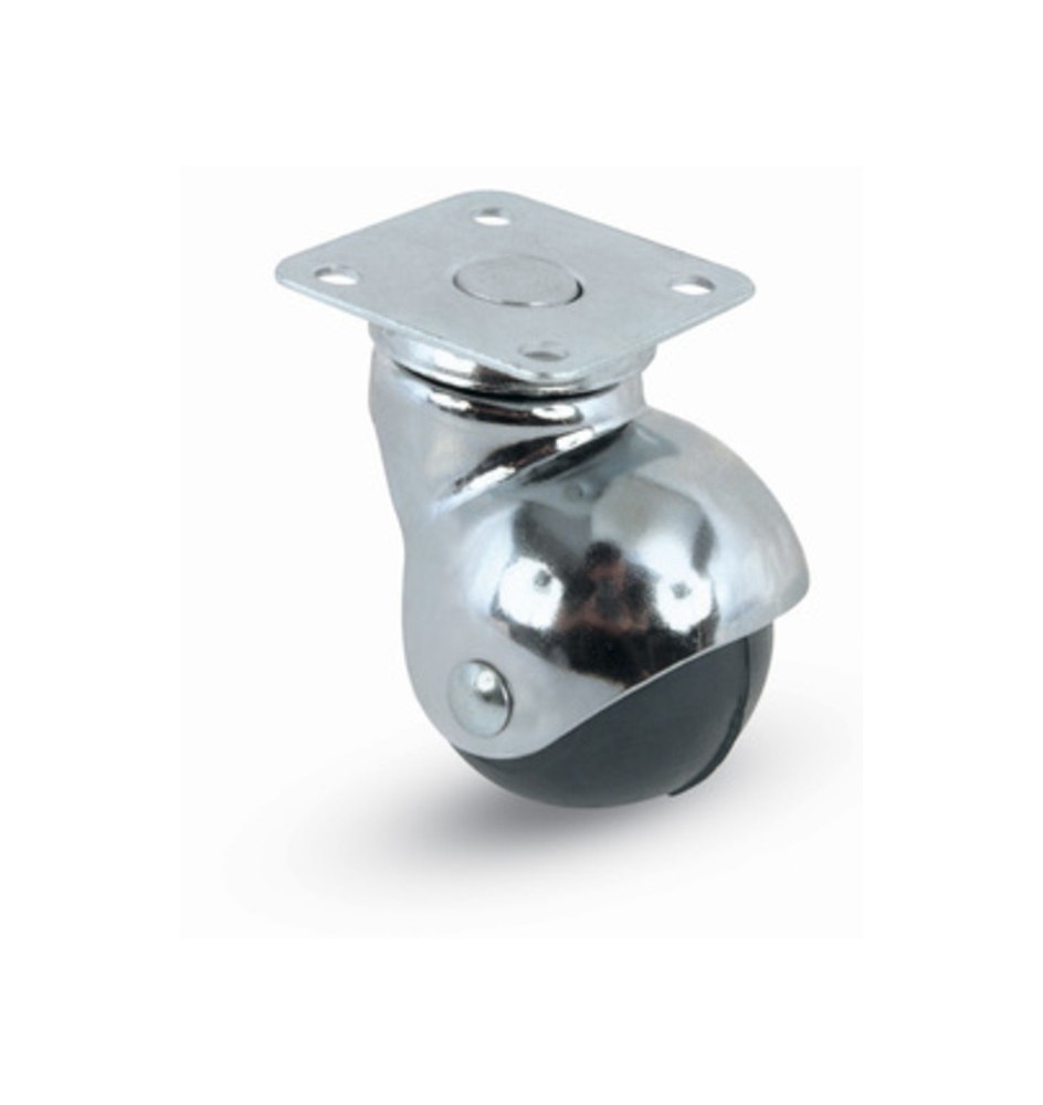 BL RUOTA MOBILE D 30 MM A CUFFIA 165 PIASTRA 2 PZ