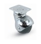 BL RUOTA MOBILE D 30 MM A CUFFIA 165 PIASTRA 2 PZ