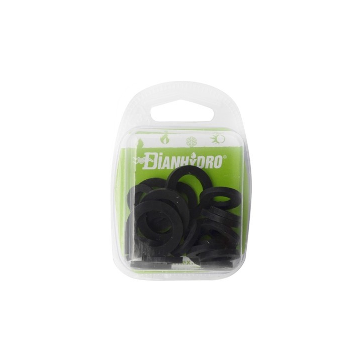 KIT MISTO GUARNIZIONI PER RACCORDI SANIT. IN GOMMA T.M. BLISTER pz.10x(3/8-1/2) +pz.5x(3/4)