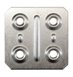 BL PIASTRINA QUADRA 40X40 MM ZINCATA 10 PZ*