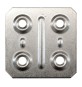 BL PIASTRINA QUADRA 40X40 MM ZINCATA 10 PZ*