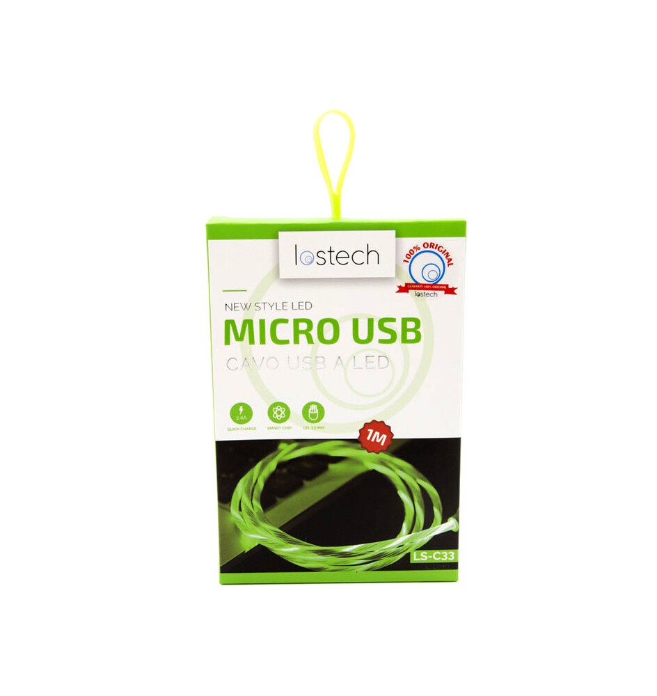 *CAVO LED MICRO USB CARICA RAPIDA CM.100