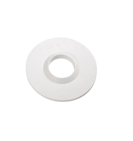 GUARNIZIONE IN GOMMA BIANCA CON BORDO LEGGERO 3/4 mm. 2,3