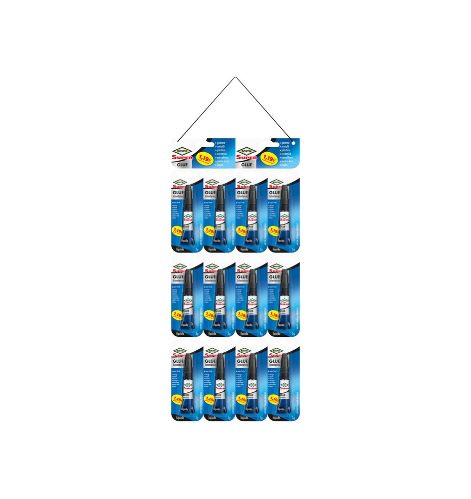 BOSTIK SUPER GLUE 3 G JUMBO CARD BLISTER