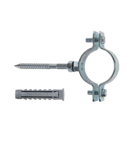 FISCHER COLLARE P/TUBI CPT 3/8 C/VITE E TASSELLO