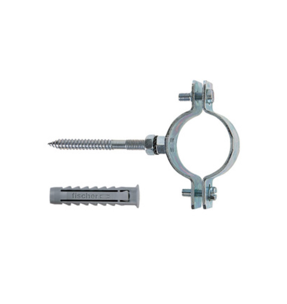 FISCHER COLLARE P/TUBI CPT 1-1/4 C/VITE E TASSELLO