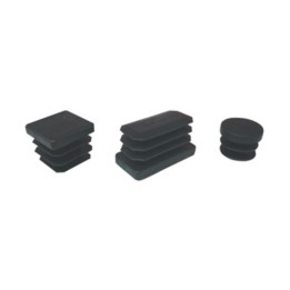 BL PUNTALE ALETTATO TONDO 22 MM NERO 8 PZ