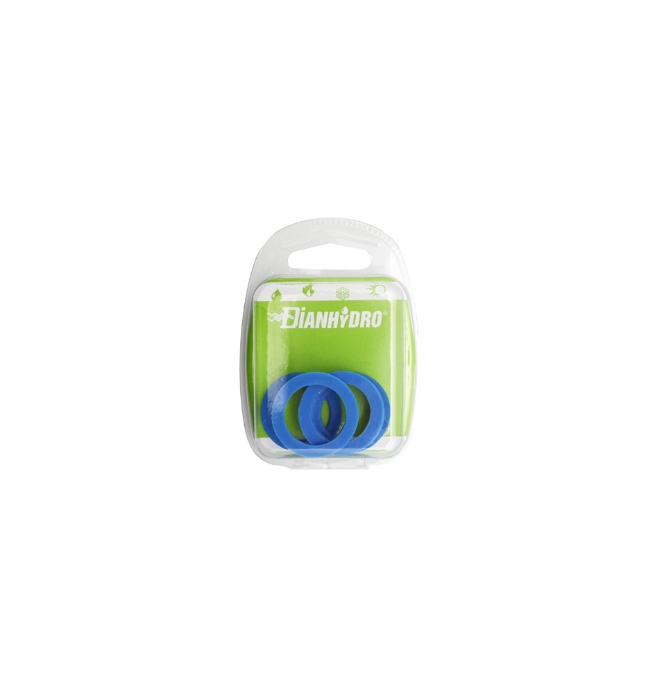 5 PZ GUARNIZIONI BLU SOFTPRENE MM 2 BLISTER pz. 5 x 1"1/4