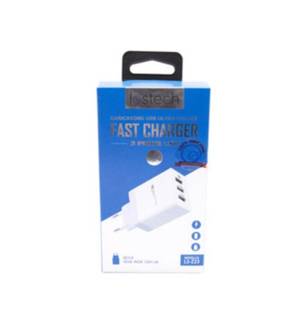 CARICATORE QUICK CHARGER 3.0 DA 3 USB