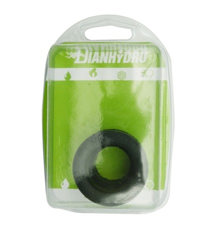BIMORSETTO IN GOMMA NERA BLISTER Diam. mm 32