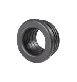MORSETTO IN GOMMA NERA PER CURVE TECNICHE Diam. int. 30
