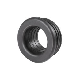 MORSETTO IN GOMMA NERA PER CURVE TECNICHE Diam. int. 32