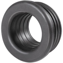 MORSETTO IN GOMMA NERA PER CURVE TECNICHE D. 46 Diam. Int. 30/35 mm